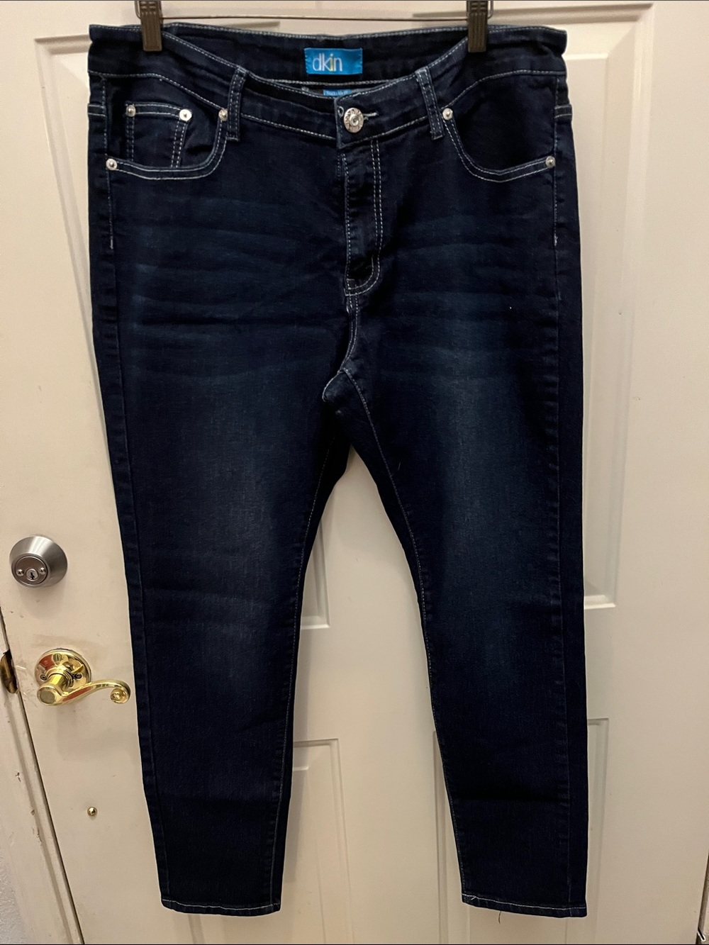 dkln Women’s Straight Leg Jeans - Dark Blue